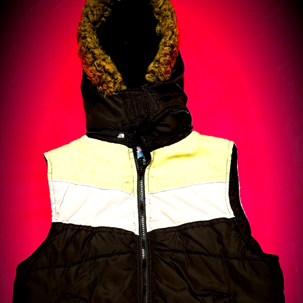 Brand New Seventy Seven size Small Puffer Vest with Detachable Hood